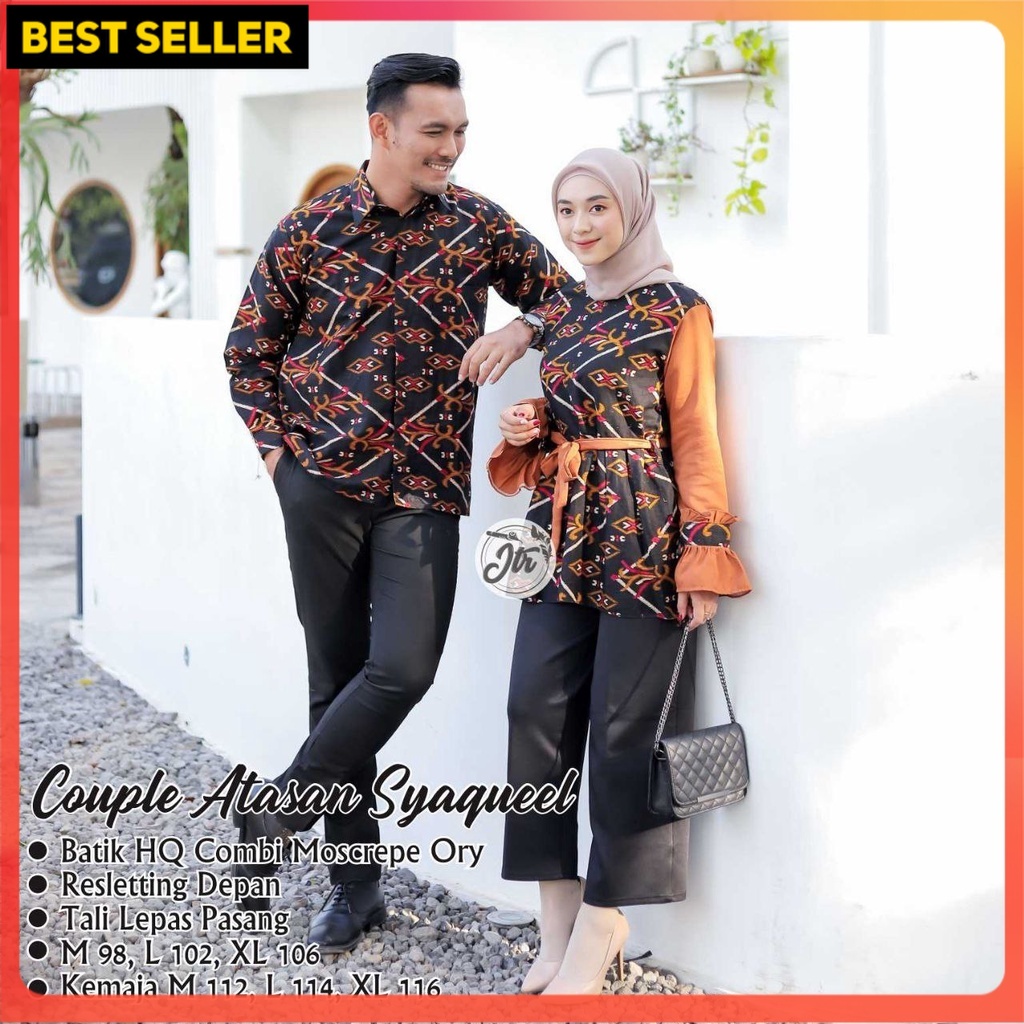 Maura Couple - Sania Ruffle Batik Couple Ori Ndoro Jowi Garansi Termurah Shopee Couple Batik