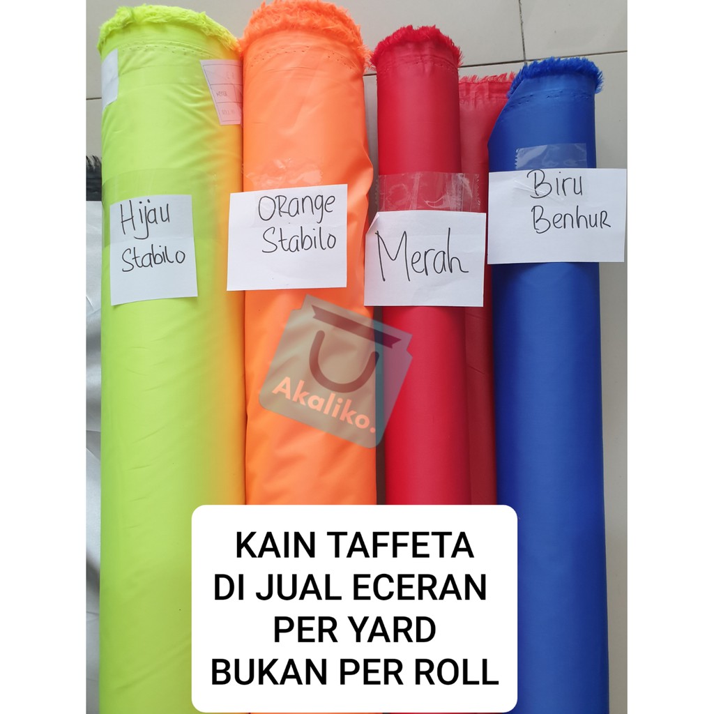 [ECERAN PER YARD] Kain Parasut Taffeta Import Waterproof Rajutan 210T / Kain Parasut Anti Air 210T