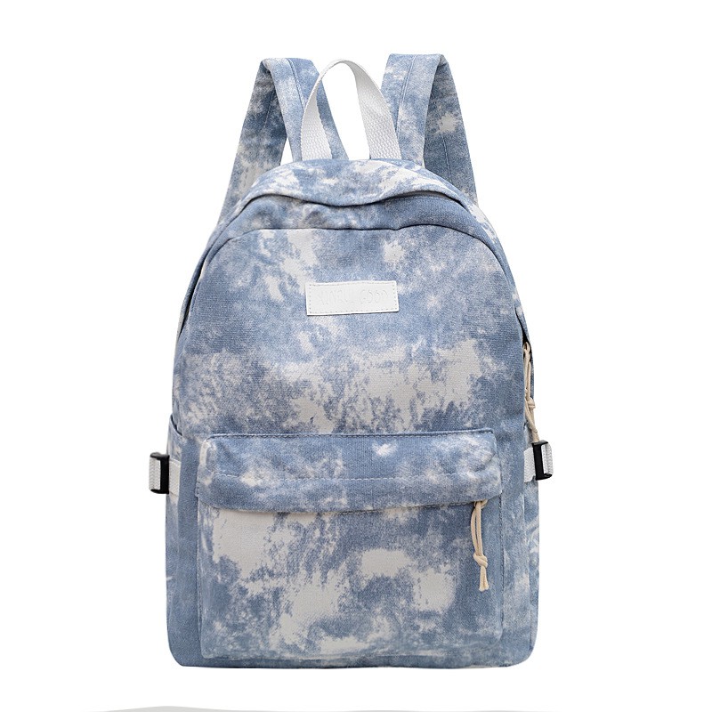 TAS RANSEL WANITA KANVAS TIE DYE BACKPACK ZENIN TA449B2 REMAJA KOREA KEKINIAN CEWEK GENDONG PUNGGUNG BESAR SEKOLAH KULIAH KERJA BATAM IMPORT PREMIUM MURAH