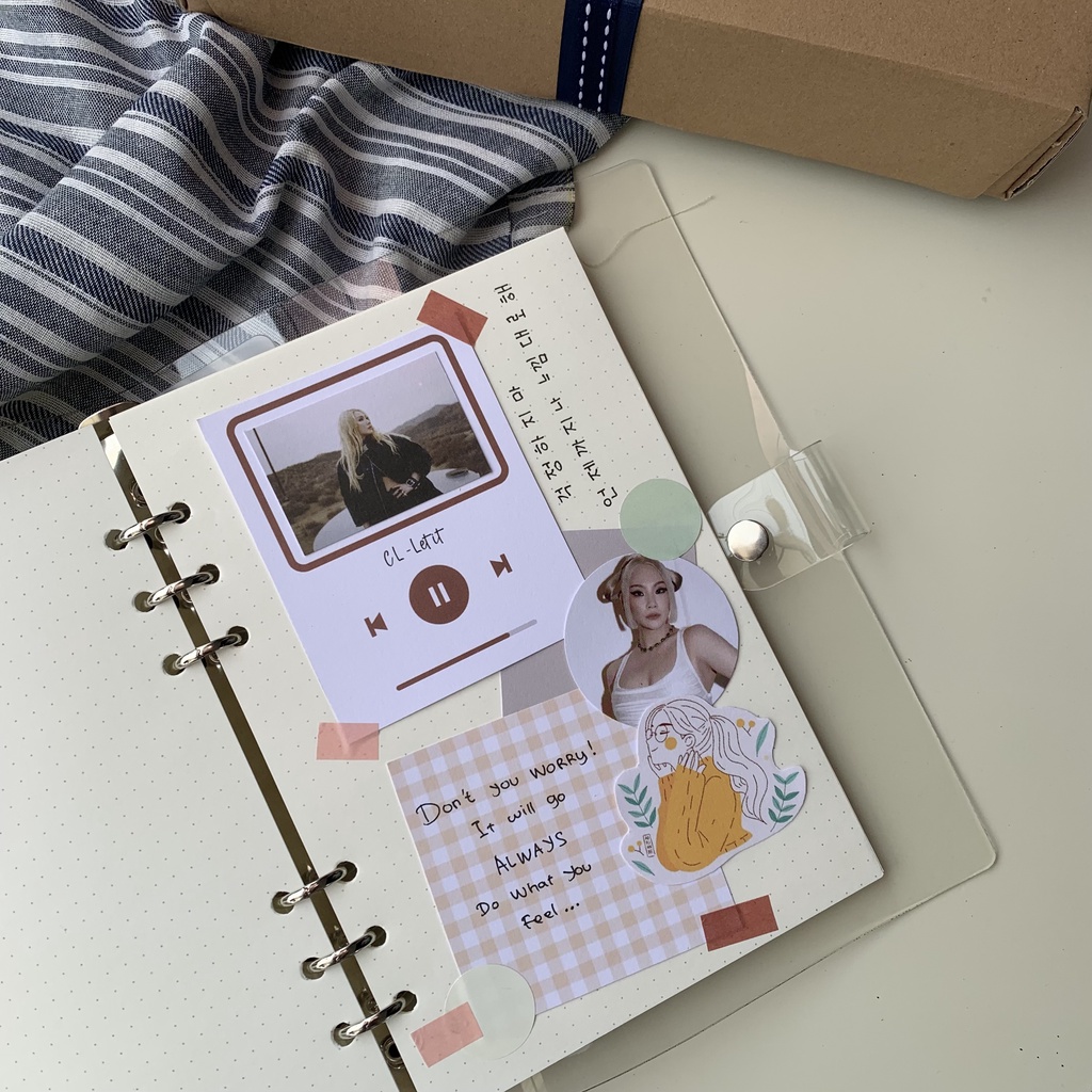 

Binder Agenda Planner Transparan Transparent 6 Rings A5 - Binder Cover A5