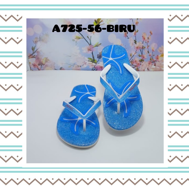 SANDAL IMPORT MODEL FLAT WANITA KASUAL NYAMAN DAN MODIS A725-56 KARIS 37-41