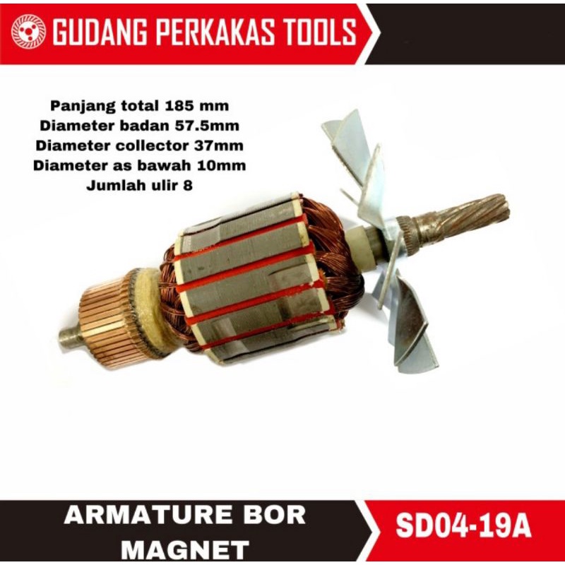 Bull Armature bor magnet SD04-19A