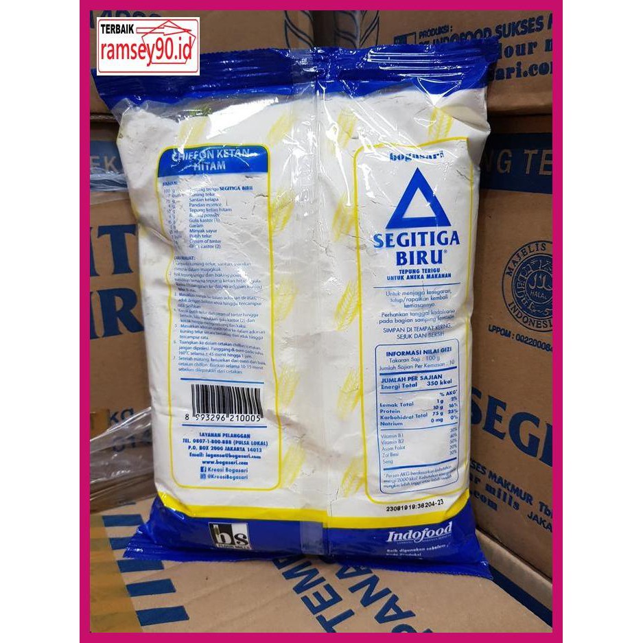 

Rytdhy- Tepung Terigu Kemasan Segitiga Biru 1 Kg Ekonomis / Econo Gosend Only 7Utu7T-