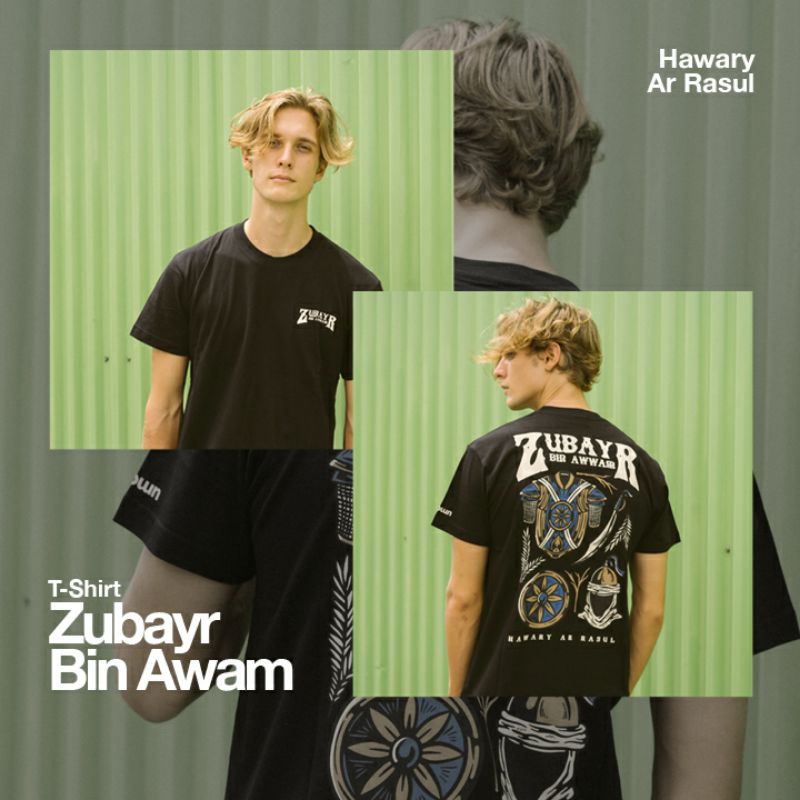 alknown Zubayr Bin Awwam (New) - T-shirt / Kaos Dakwah-2