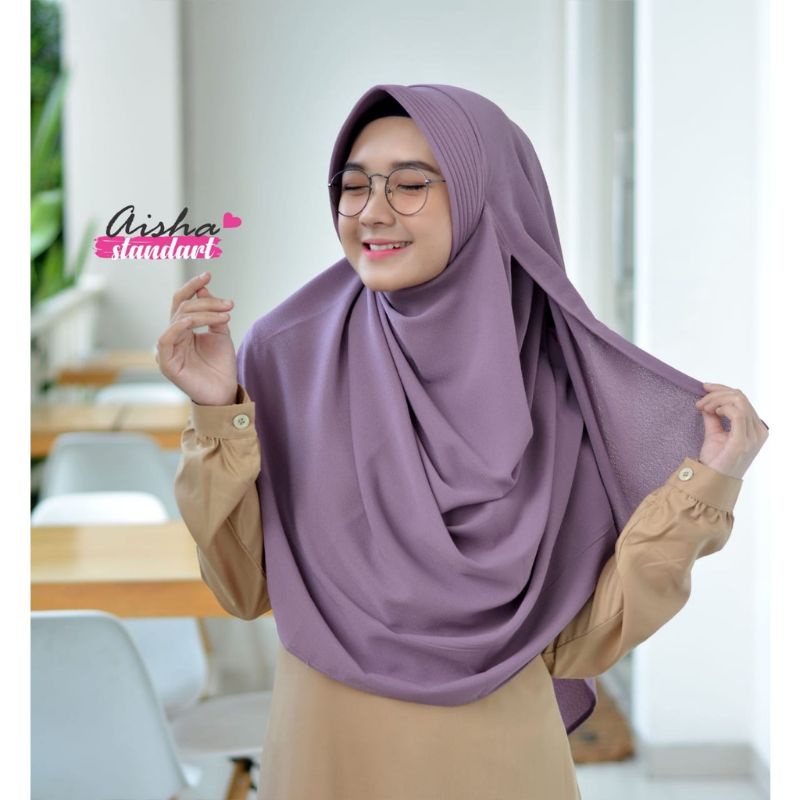 Aisha Instan Uzma Hijab Size Standar / Pasmina Instan / Pasmina instan Pet / Pastan