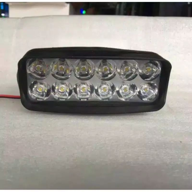 lampu led bar tembak sorot 12led 12watt mobil motor