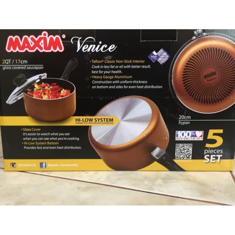 MAXIM VENICE 5 SET / Maxim Venice Alat Masak