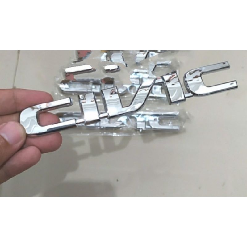 JS00 RJDKN EMBLEM Logo Honda CIVIC vtis Tulisan Belakang Bagasi Mobil