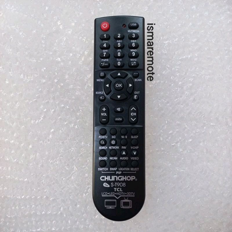 REMOTE REMOT TV TCL MULTI UNIVERSAL LCD LED