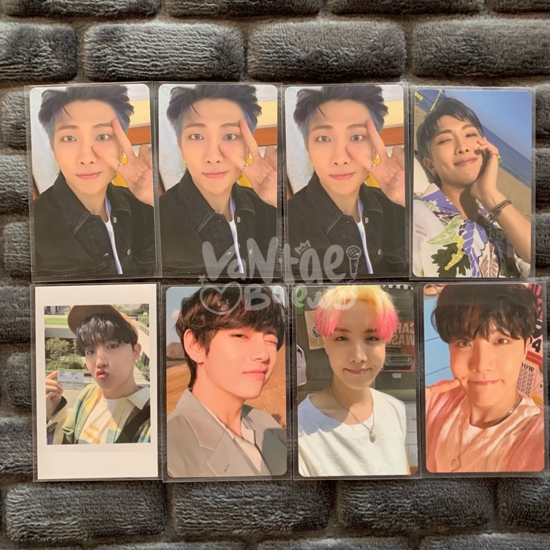 PC POB BUTTER PEACHES NAMJOON RM POLAROID SG 21 JHOPE TEAR Y TAEHYUNG BE ESS BTS PHOTOCARD