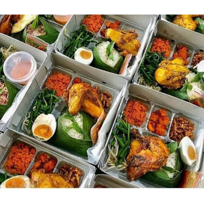 

nasi kotak + telur asin