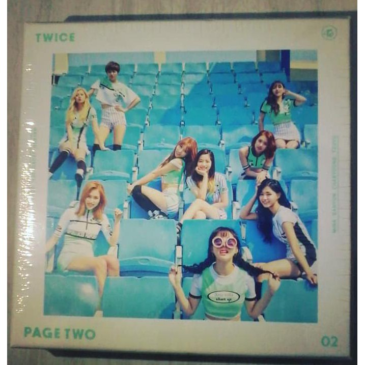 promo CD ALBUM TWICE - PAGE TWO (PINK/MINT VER.) Ready, NO POSTER diskon