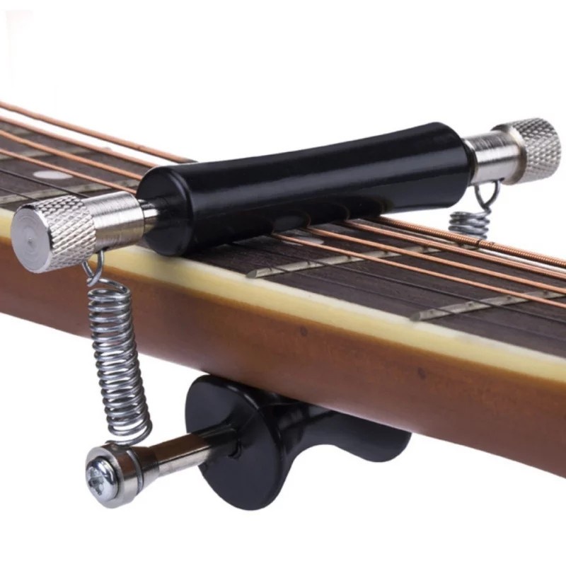 Rolling Capo / Sliding Glider Capo Gitar / Penjepit Geser Besi