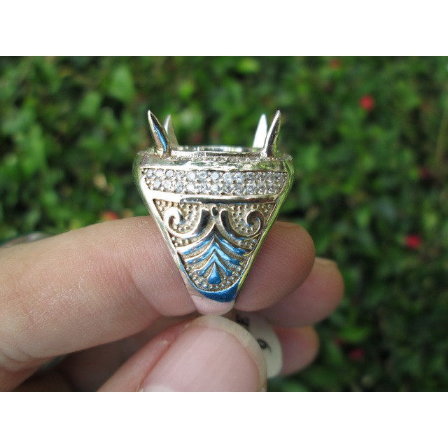 Ring Perak Hongkong 925 PRK037 Mewah With Zircon Murah