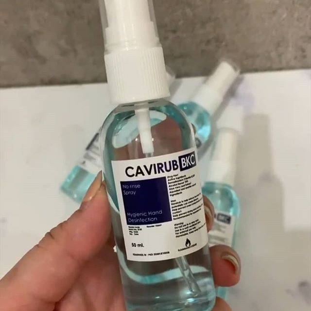 READY STOCK CAVIRUB BKC HAND SANITIZER / ANTISEPTIC SPRAY