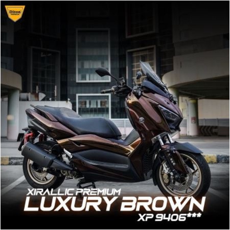 Cat Pilox Semprot Diton Premium XP 9406 Xirallic Luxury Brown 400cc Warna Coklat Sepeda Motor Mobil Velg Mesin Bodi