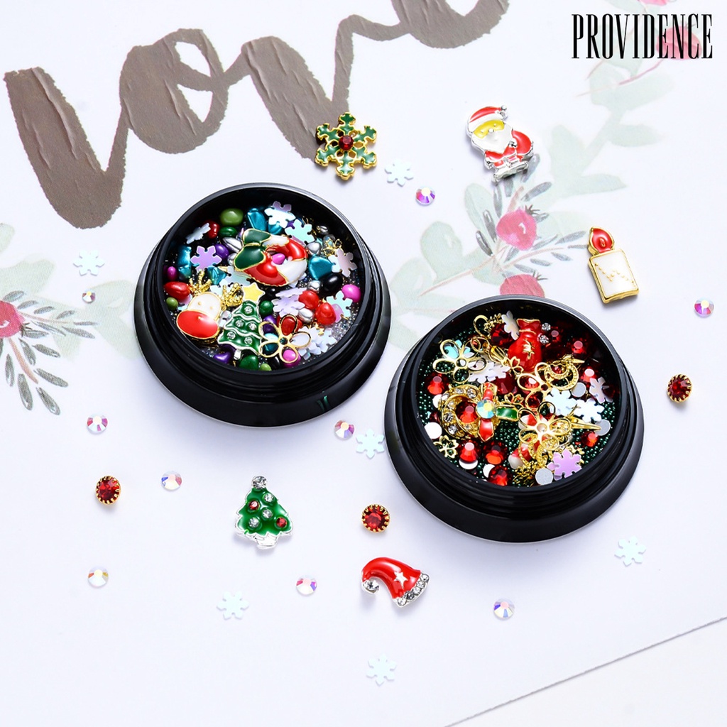 Providence Mixed Nail Christmas Flake Fabulous 3D Effects Colors Christmas Series Nail Art Decoration for Manicure