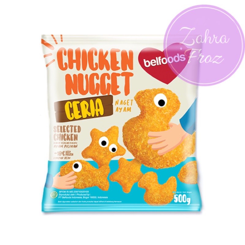 

Belfoods Chicken Nugget Ceria 170g 250g | Naget Ayam |