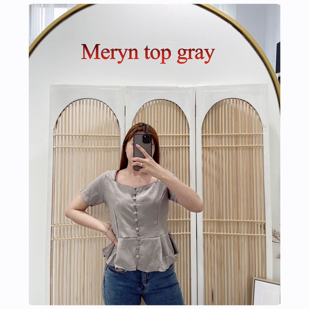 BF.ID -BISA COD /Blouse Meryn TOP /Blouse Kekinian /Blouse Rampel /Blouse Fashion