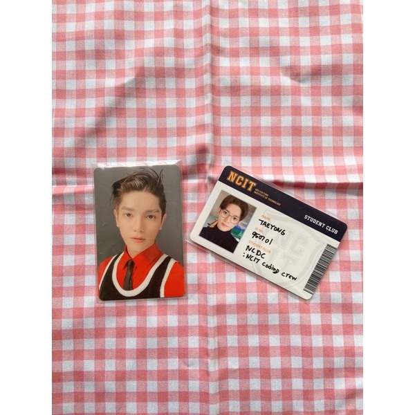 NCT 127 Taeyeong Favorite Classic ver. photocard + NCIT student card