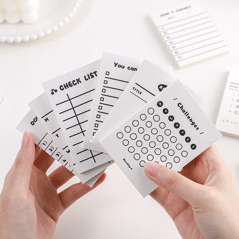 

Aesthetic Simple Memo Pad Notes Catatan Kecil Belajar Memopad Putih