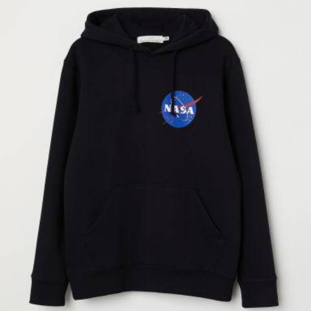 h&m nasa hoodie black