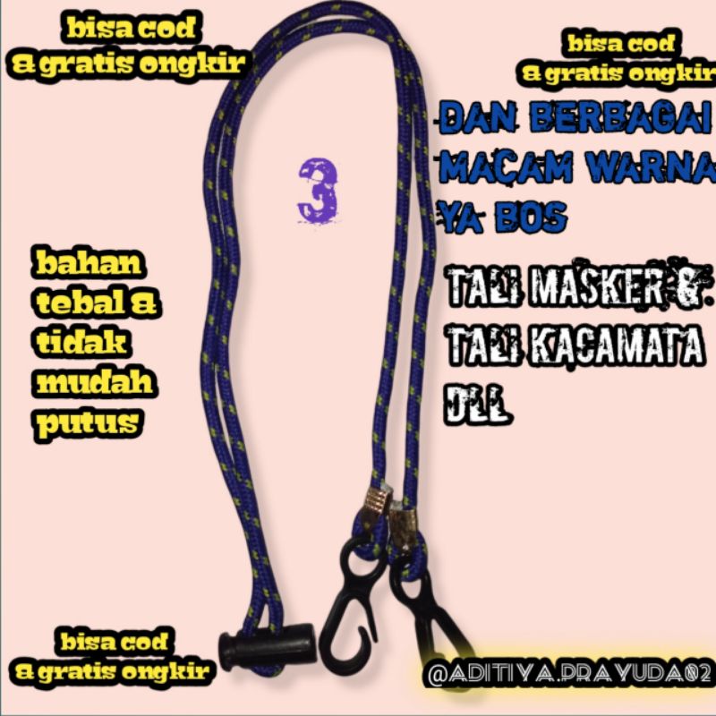 tali masker /STRAP masker ||kalungan masker Korea|| murah// tali kacamata / strap kalung // tali mas