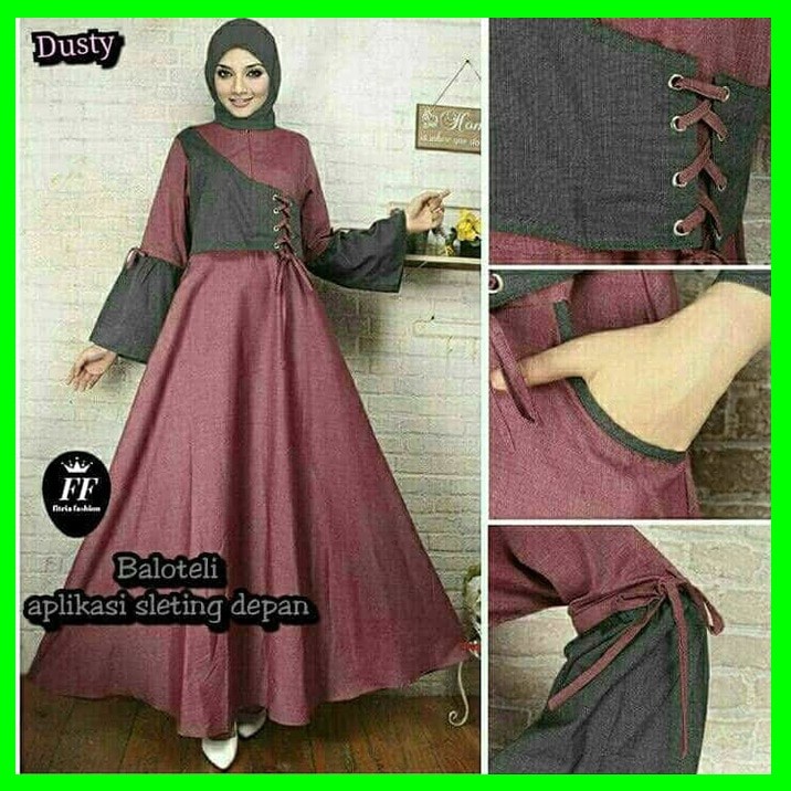 GAMIS SYARI ANNAJAH CAPUCCINO 900GR 110 140 ALLSIZE GAMIS SYARI BUSUI CADAR CREPE HQ POLOS MURAH I.