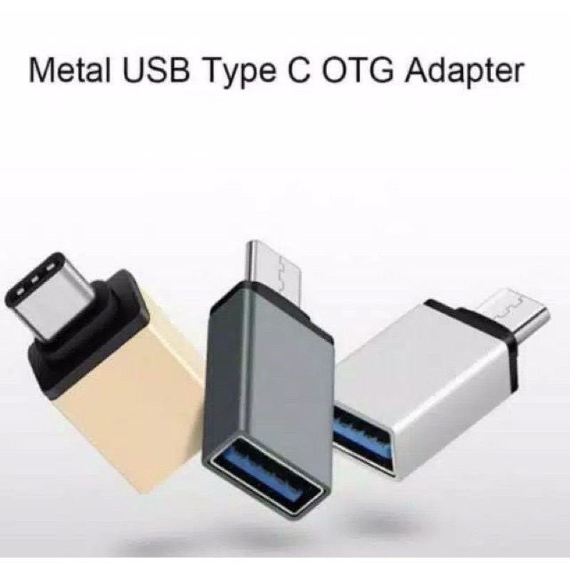 OTG USB TYPE C dan MICRO USB ADAPTER OTG METAL USB TYPE C dan MICRO USB