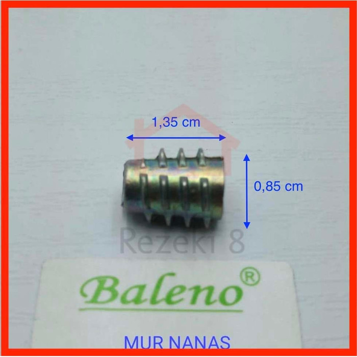 Mur Nanas / Baut KnockDown Insert Tanam Kayu Meja Furniture