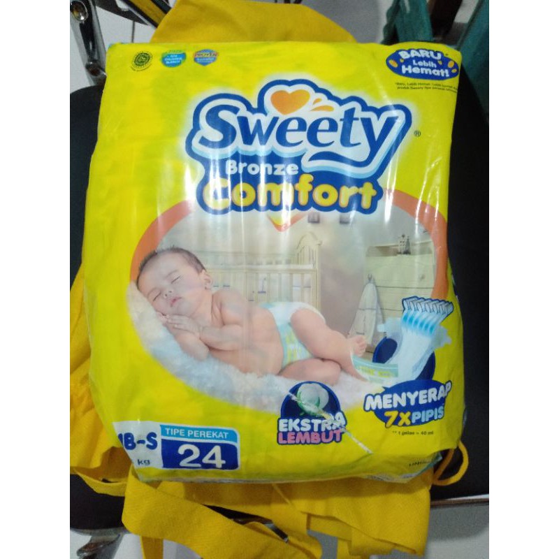 [PAMPERS] SWEETY BRONZE COMFORT NB-S - Isi 24