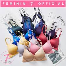 Feminin Bralette BH Wanita Bra Tanpa Kawat Sport Jumbo Sorex Remaja Crop Top Korea Underwear Kemben