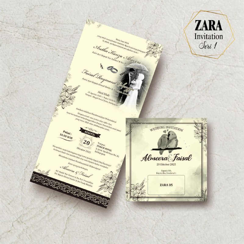 Undangan ZARA invitation