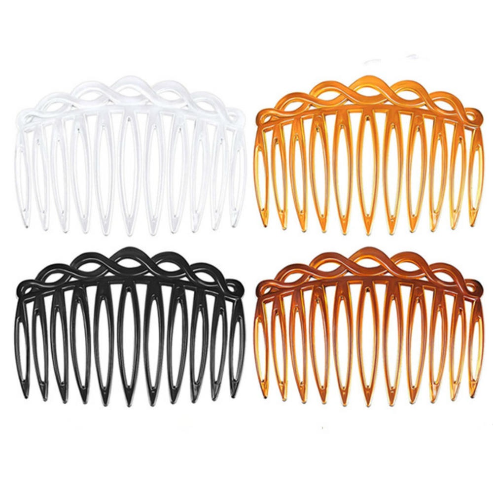 7.5cm Classical Retro Weaving Effect Eight Shaped Plastic Insertion Comb Hair Accessories