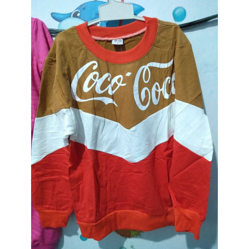 sweater coca cola anak tanggung