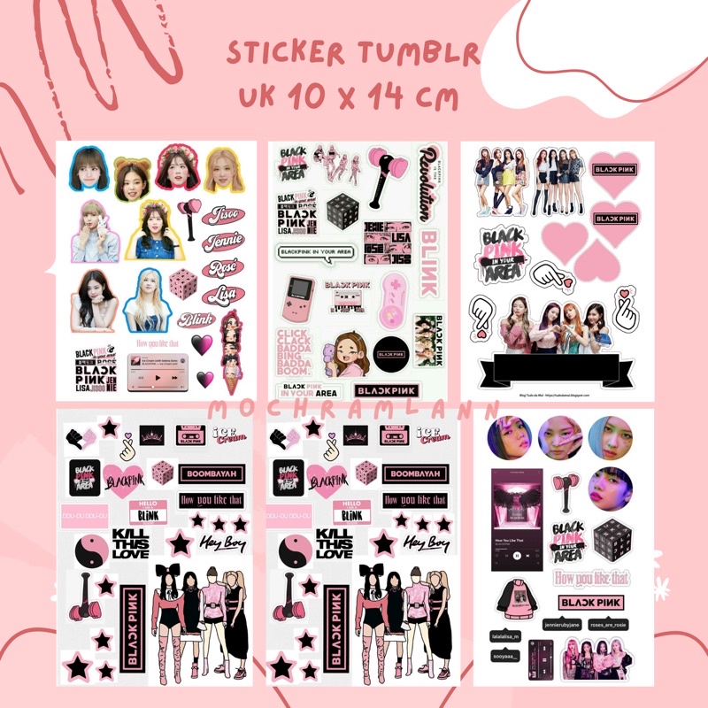 BLACKPINK STICKER SHEET / STICKER TUMBLR / STIKER CASE HP