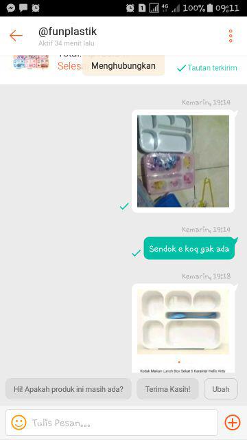 Kotak Makan Lunch Box Sekat 6 Karakter Hello Kitty Little Pony Frozen - Doraemon