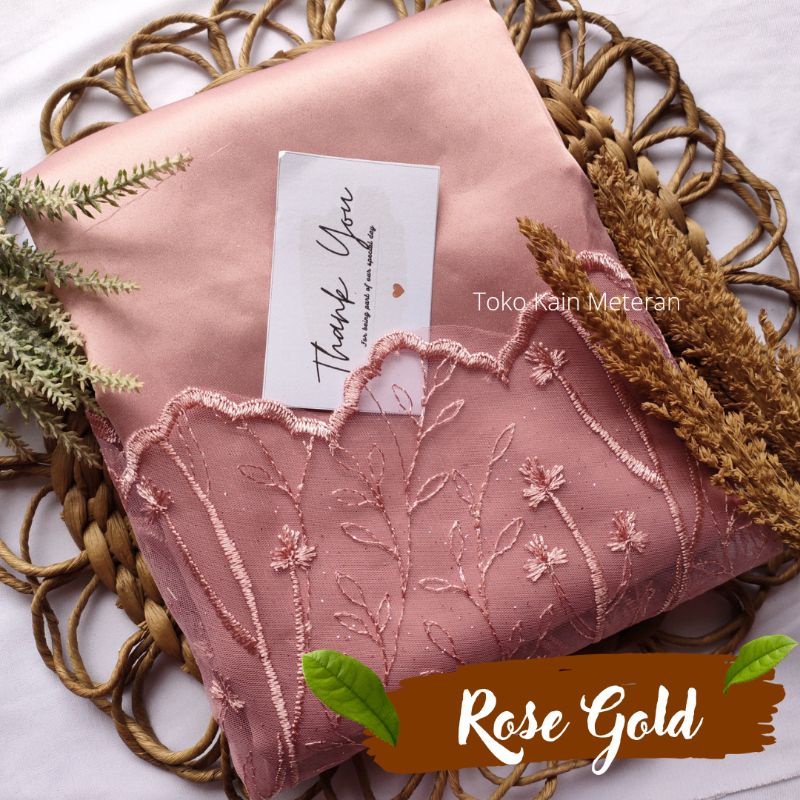 Paket Seragam Keluarga/ Bridesmaid Satin &amp; Tile Bordir Mutiara PAKET F