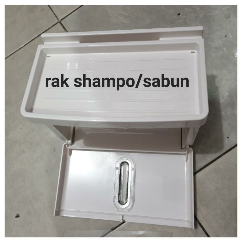 tempat tissue wastafel tempel dinding plastik tebal