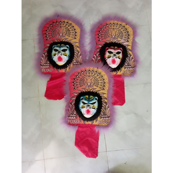 grosir mainan topeng reog besar tradisional/topeng reog harimau