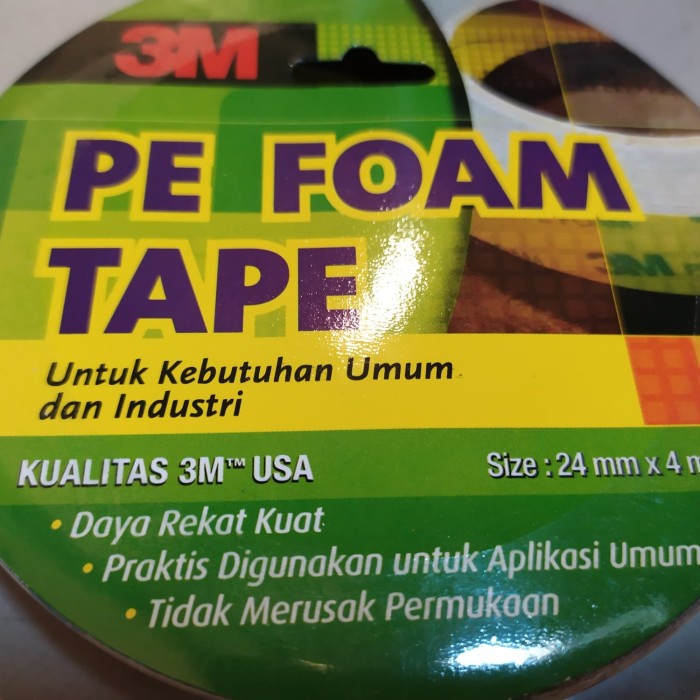 

Gaya 3M Fe Foam Tape Tg 1600 Spon Abu 24 Mm X 4 Mtr Bergaransi