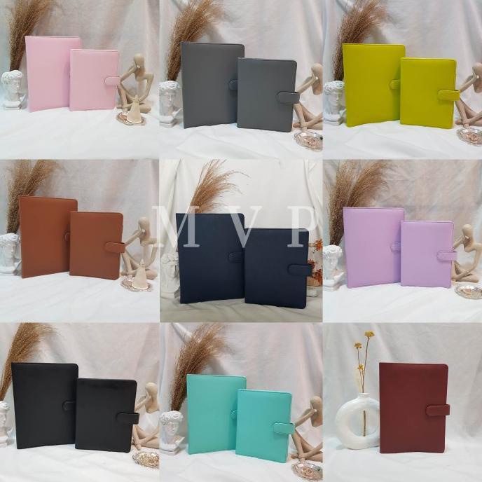 

COD Binder Polos Eksklusif Mewah B5 A5 20 ring 26 ring Kulit Berkualitas PROMOKode 5666