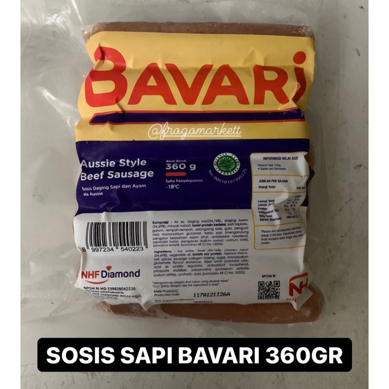 Sosis Sapi Bavari 360gr