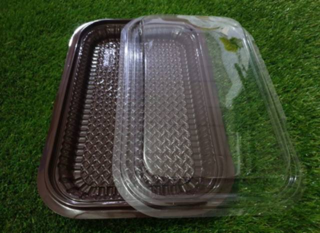 Tray Mika Box Plastik Nampan Plastik Kue isi 10pcs Ukuran Sedang / Nampan Medium / Nampan M