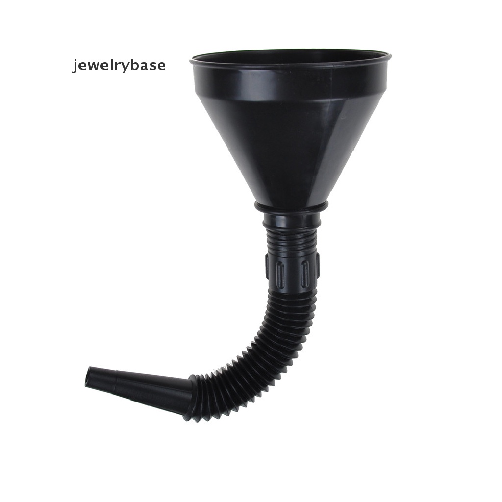 (jewelrybase) Corong Filter Bahan Bakar Flexible Warna Hitam Untuk Mobil / Motor