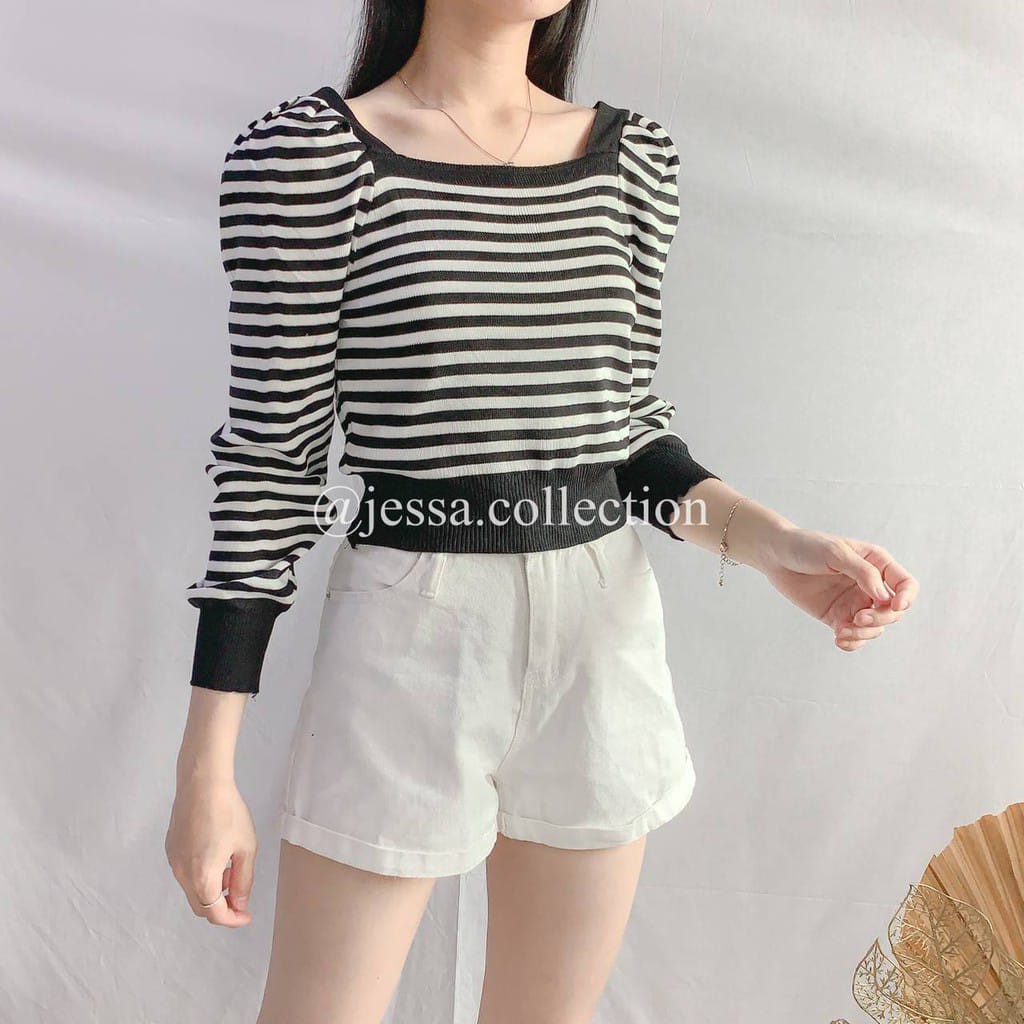 Baju Panjang Lacona Knit Blouse