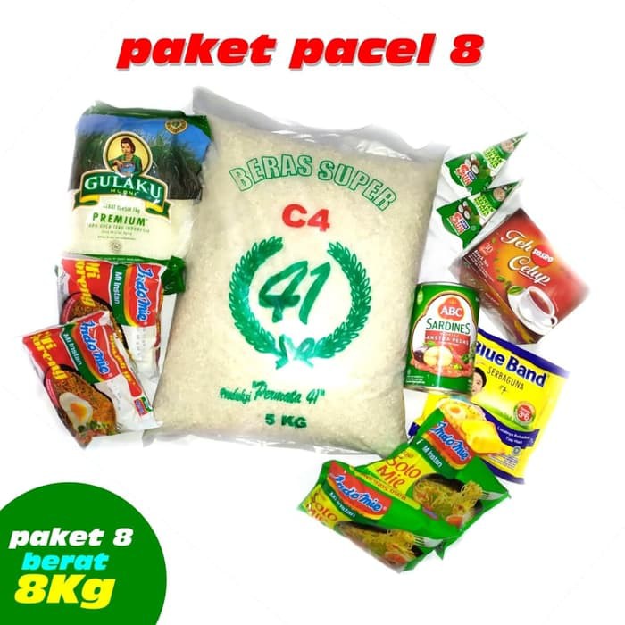 

Paket No 8 Parcel Sembako Parsel Beras Mie dan Makanan BACA EXP AMAN