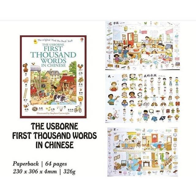 The usborne first thousand words in chinese. Buku usborne