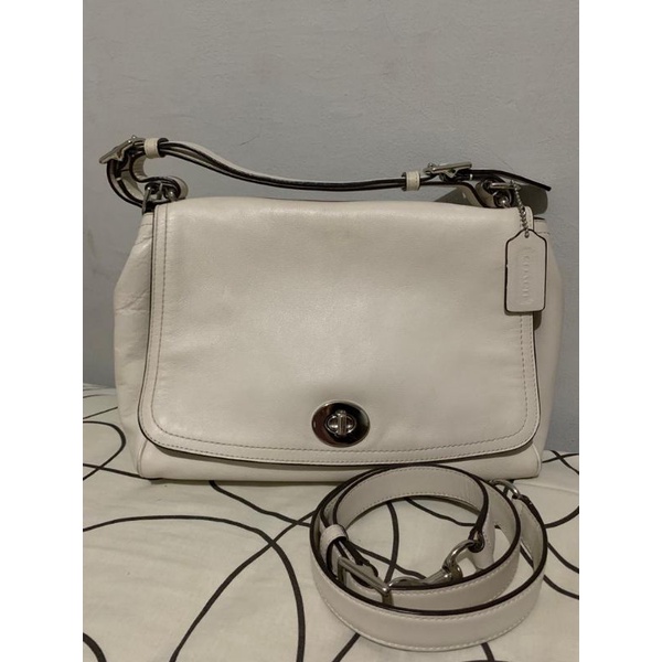 Preloved Coach Leather Romy Top Handle Bag/ tas kerja