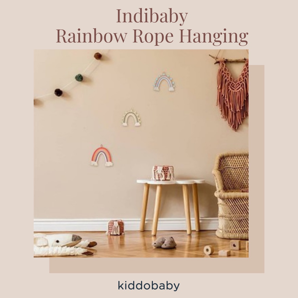 Indibaby Rainbow Rope Hanging | Properti Kamar Bayi &amp; Anak | Dekorasi Kamar Anak | Properti Foto